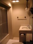 Upstairs Bathroom with tub/shower combination